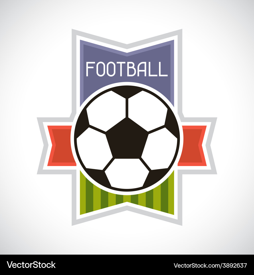 Sports soccer football badge Vector Image
