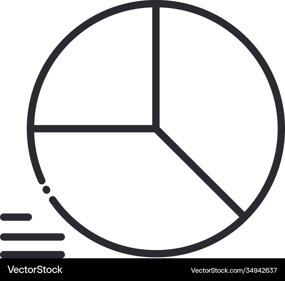 Statistics diagram report element line icon style Statistics diagram report element line icon style Vector Image