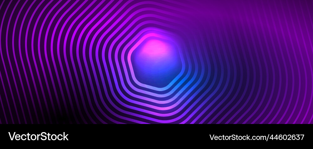 Techno shiny hexagons abstract background Vector Image