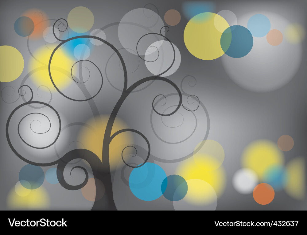 Tree abstract background vector image