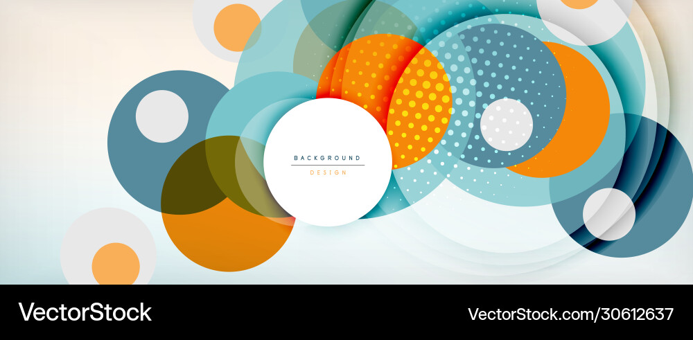 Trendy simple circle abstract background dynamic Trendy simple circle abstract background dynamic vector image