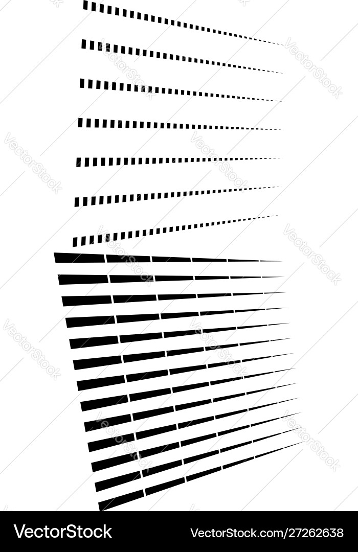 3d segmented dashed lines geometric pattern 3d segmented dashed lines geometric pattern Vector Image