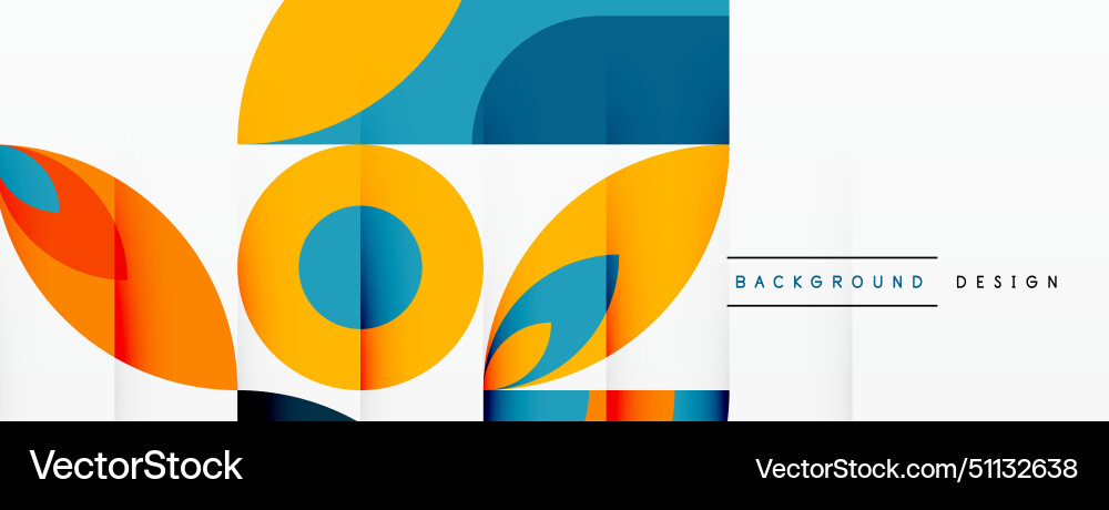 A colorful abstract background with circles A colorful abstract background with circles Vector Image
