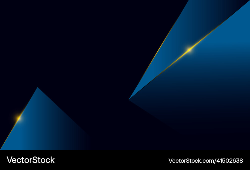 Abstract blue polygon triangles shape pattern back Vector Image