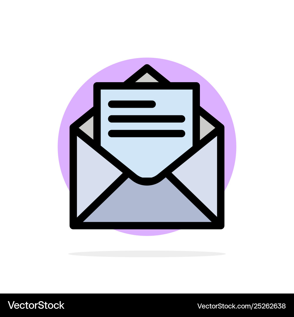 Email mail message text abstract circle Email mail message text abstract circle vector image