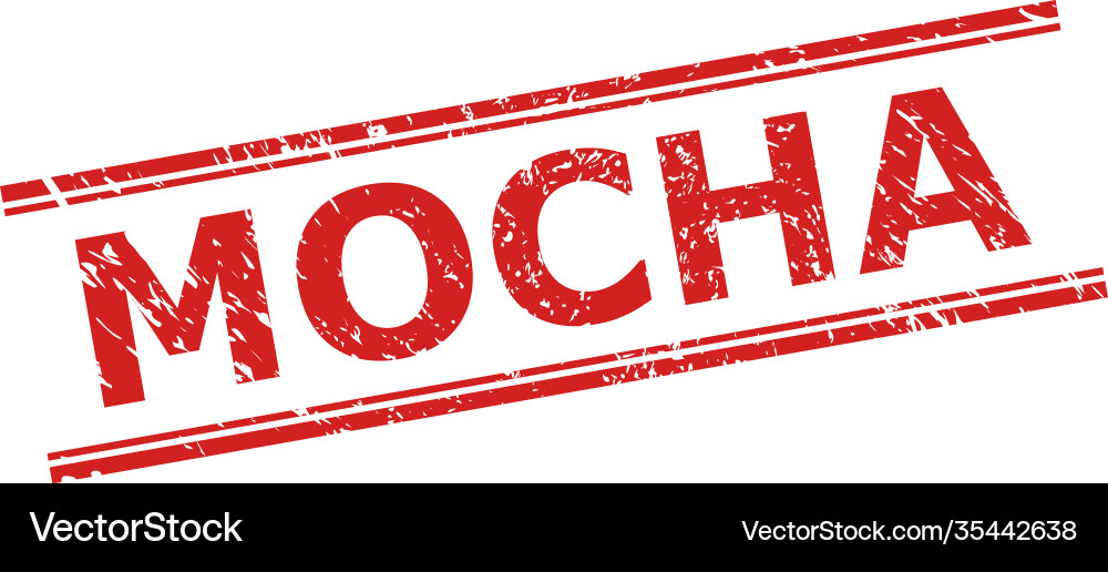 Mocha seal with unclean texture and double Vector Image