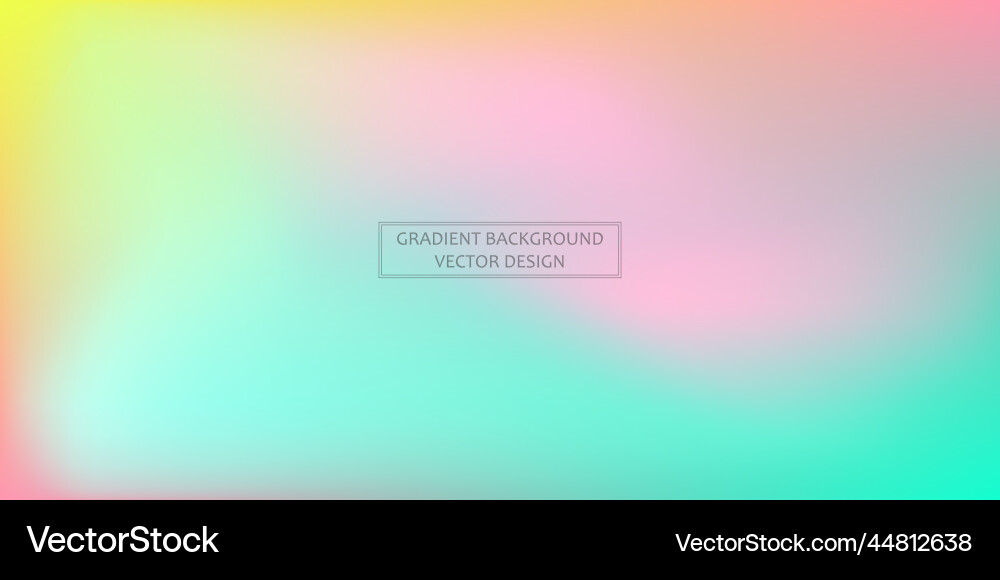 Panoramic web template multicolor gradient Panoramic web template multicolor gradient vector image