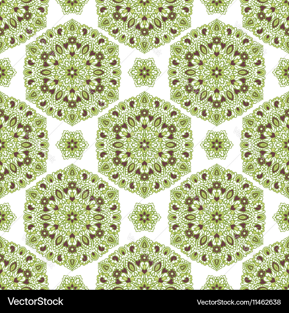 Seamless background with abstract ethnic pattern Vector Image