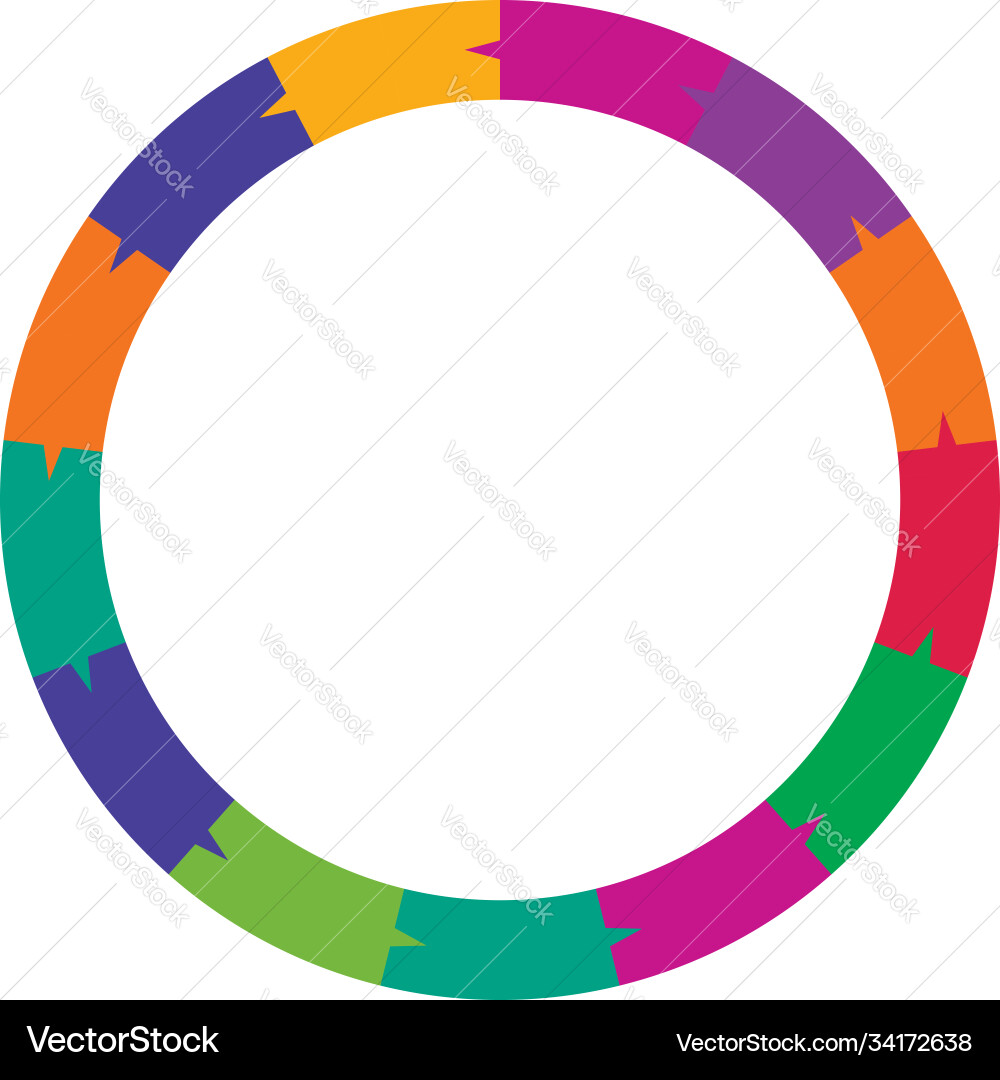 Segmented circles from 2 to 20 parts circular Segmented circles from 2 to 20 parts circular vector image