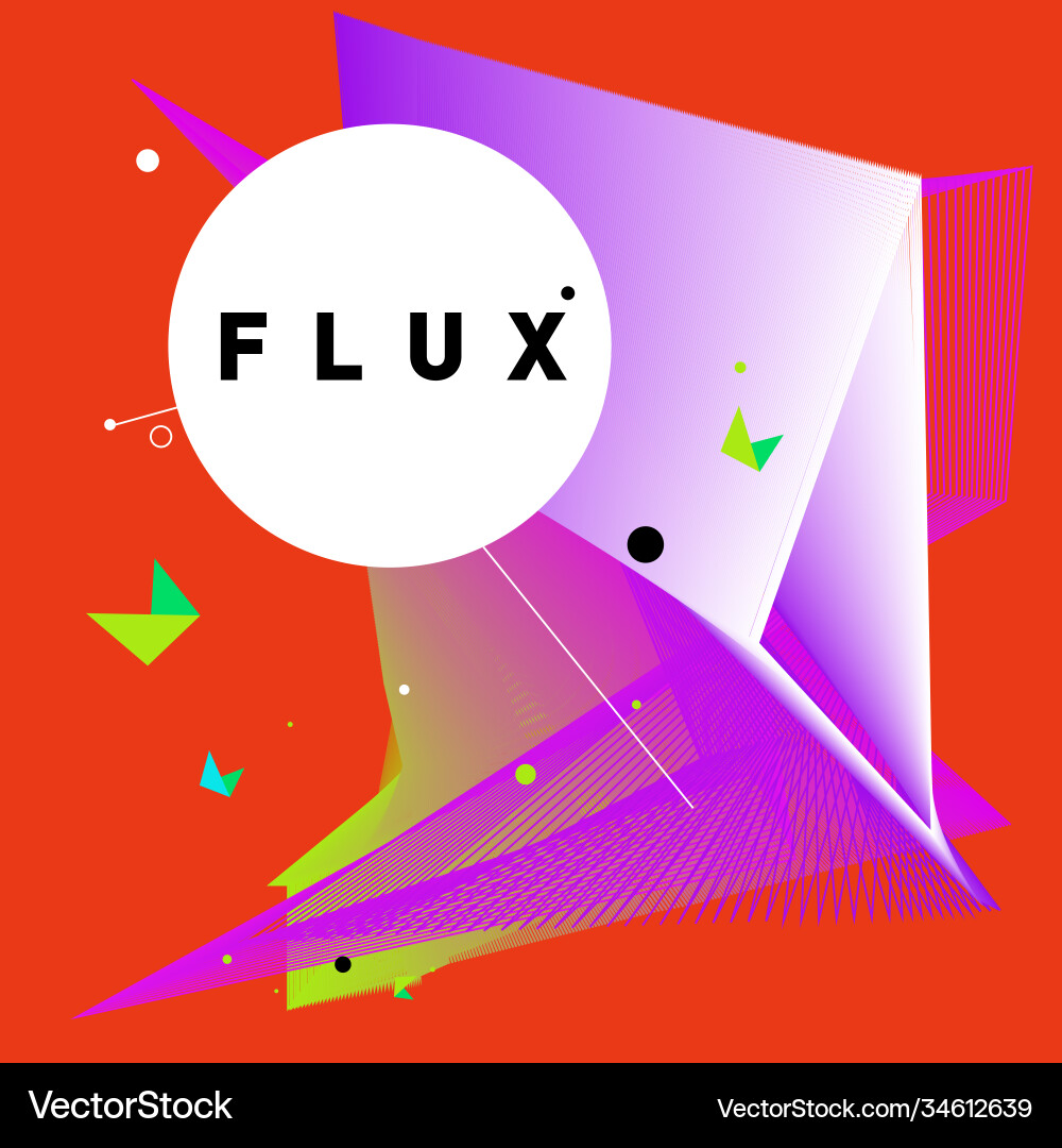 3d colorful wave background dynamic flux effect 3d colorful wave background dynamic flux effect Vector Image