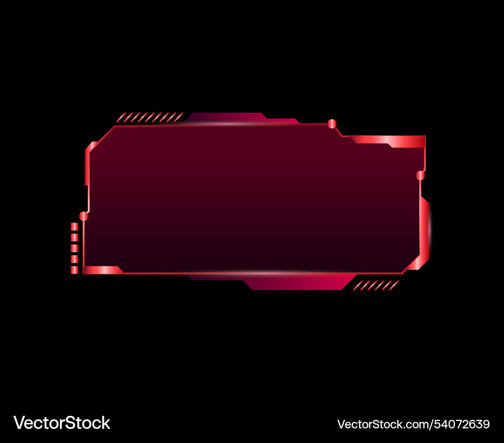 Abstract frame technology future interface hud vector image