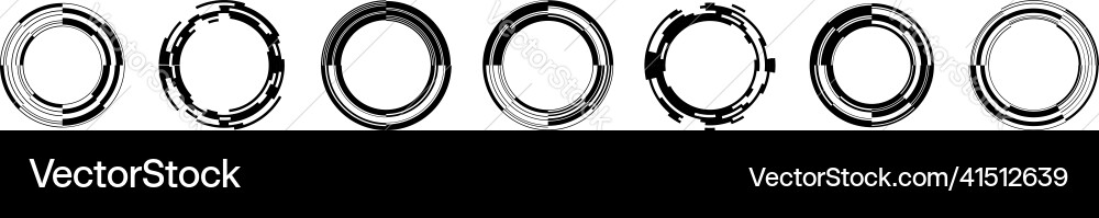 Abstract gui ui geometric circle element Abstract gui ui geometric circle element vector image