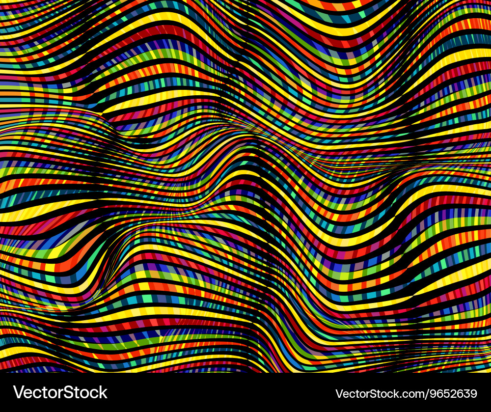 Abstract wave zebra pattern background Vector Image