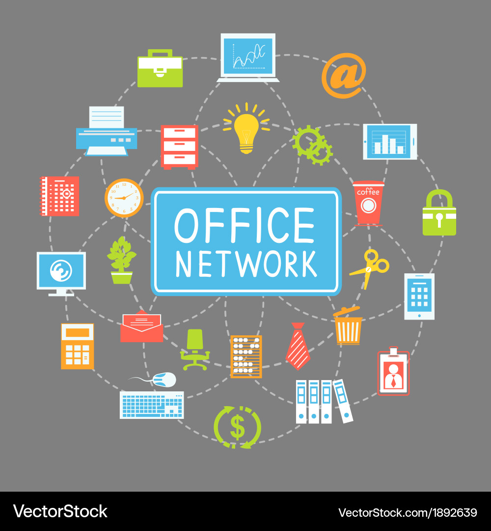 Business Networking and Communication Vector Image