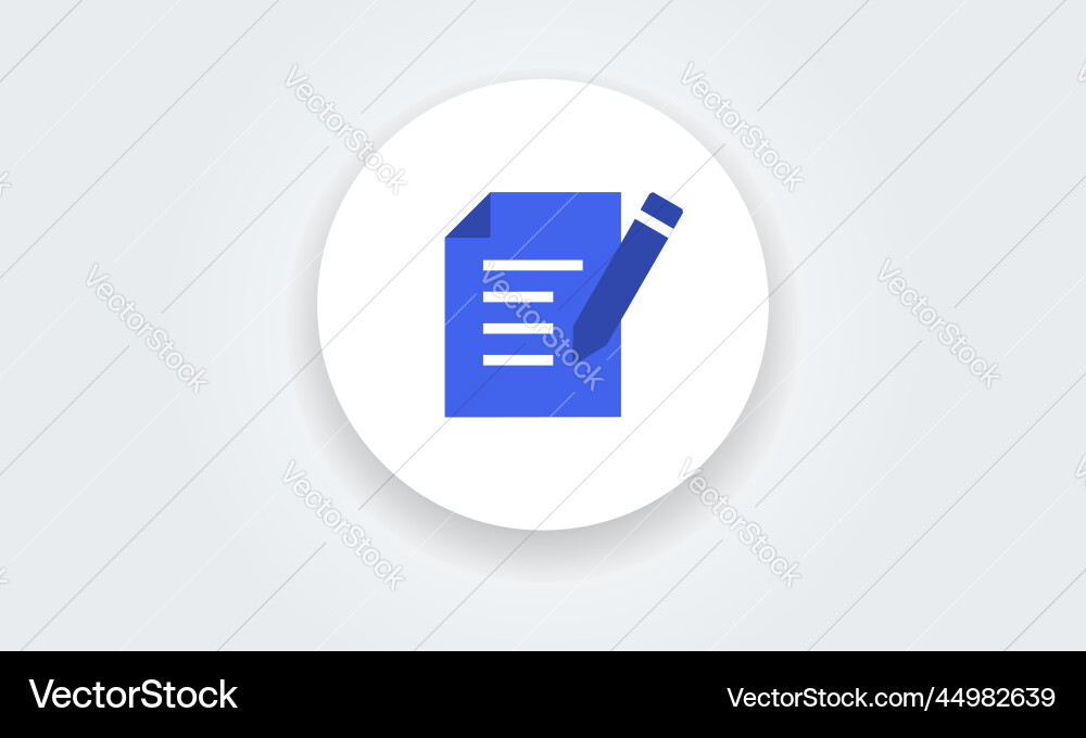 Compose document contract write icon file sign Compose document contract write icon file sign vector image