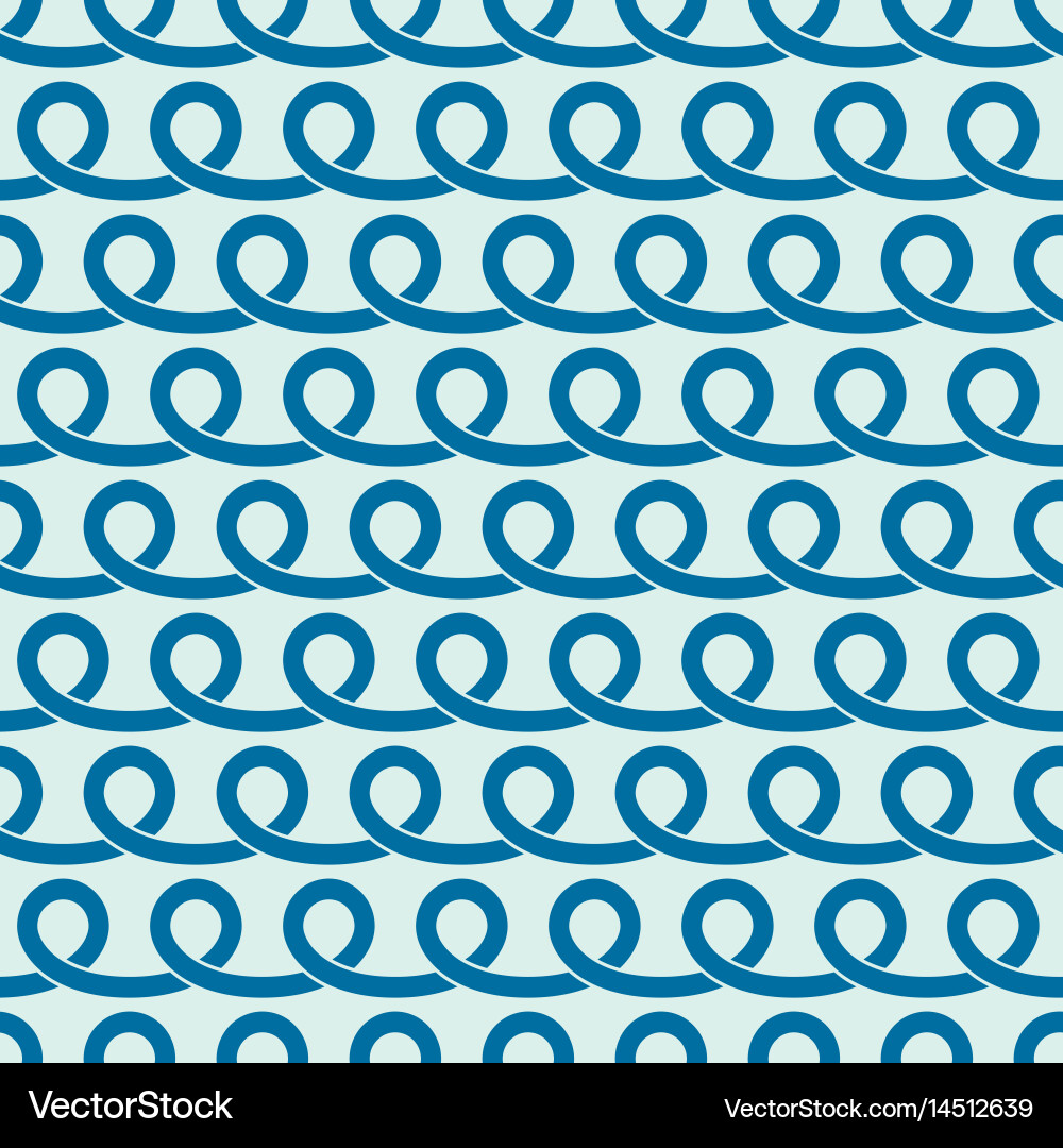 Endless pattern created with spirals and circles vector image