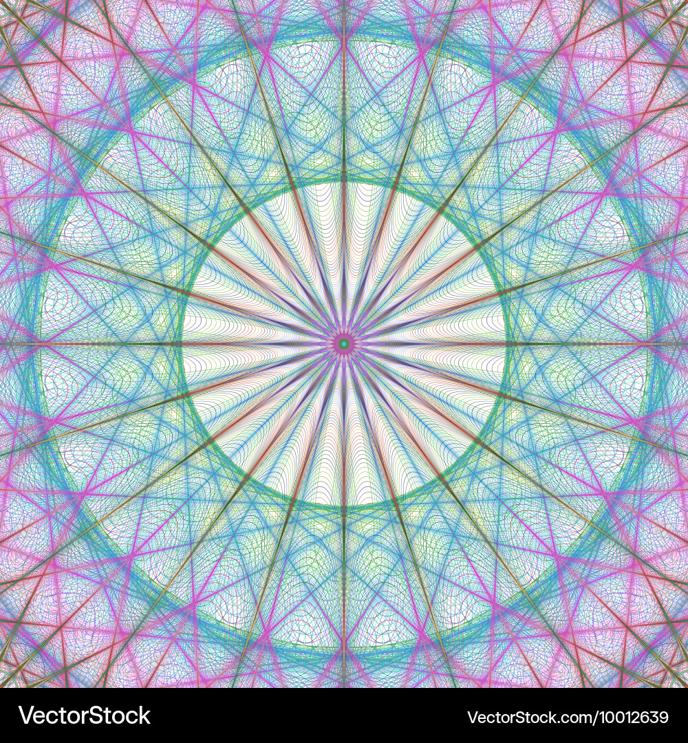Fractal design patterned background vector image