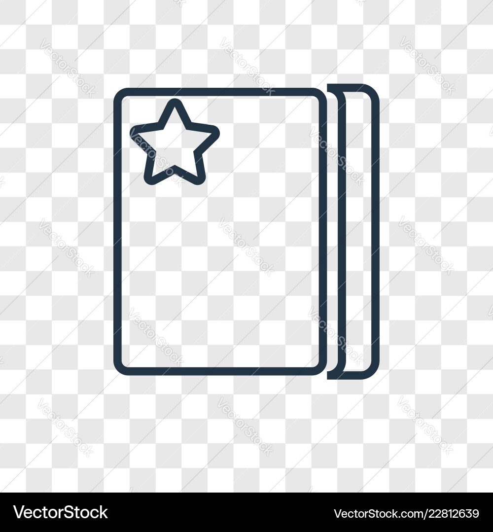 Layer concept linear icon isolated on transparent Layer concept linear icon isolated on transparent vector image