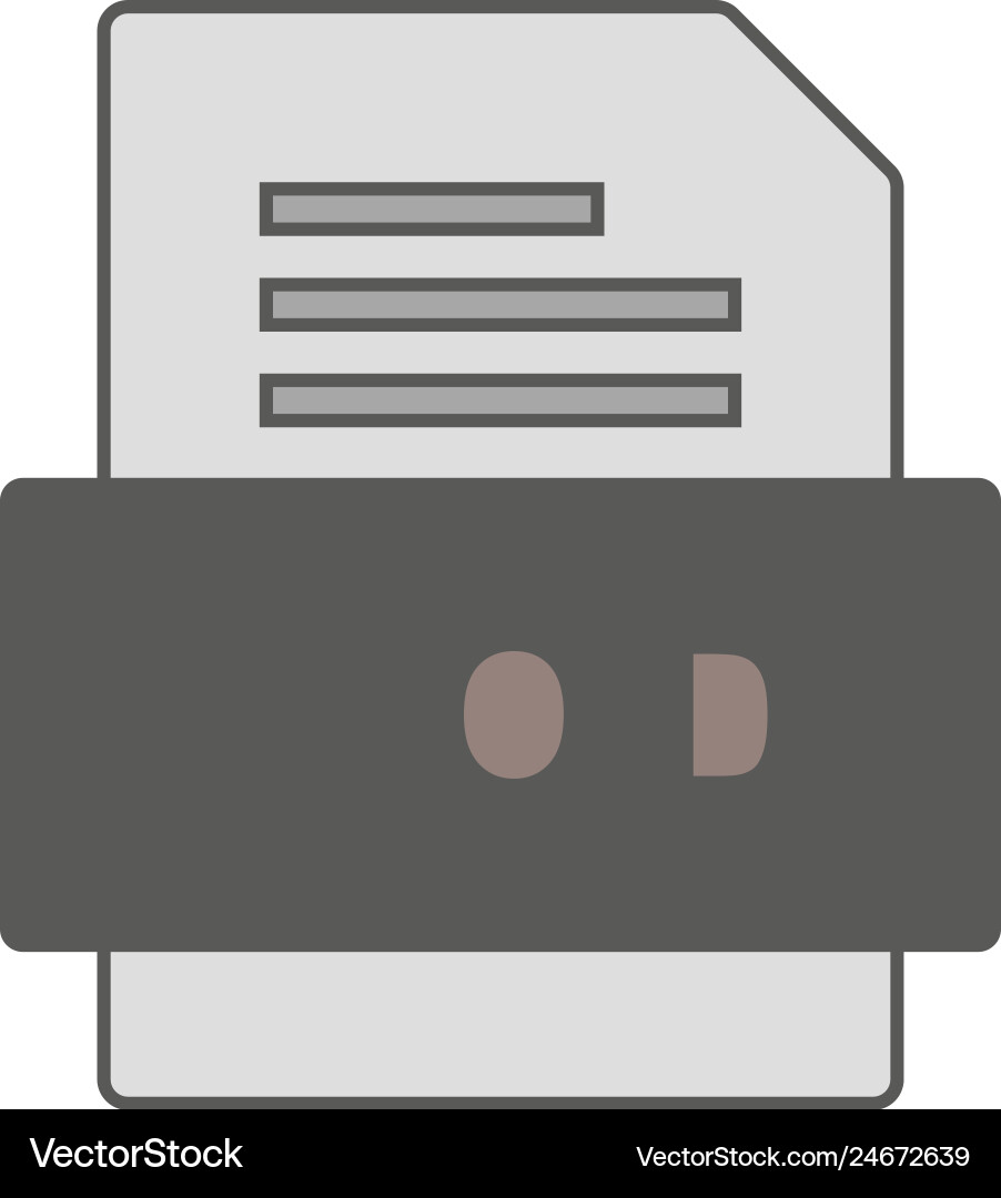 Mod file document icon Vector Image