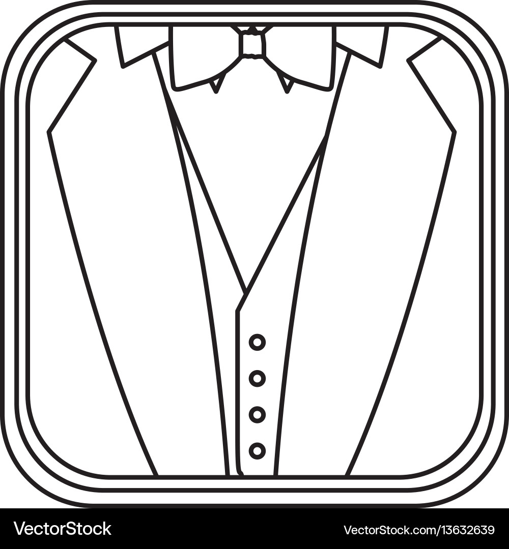 Monochrome rounded square with background Vector Image