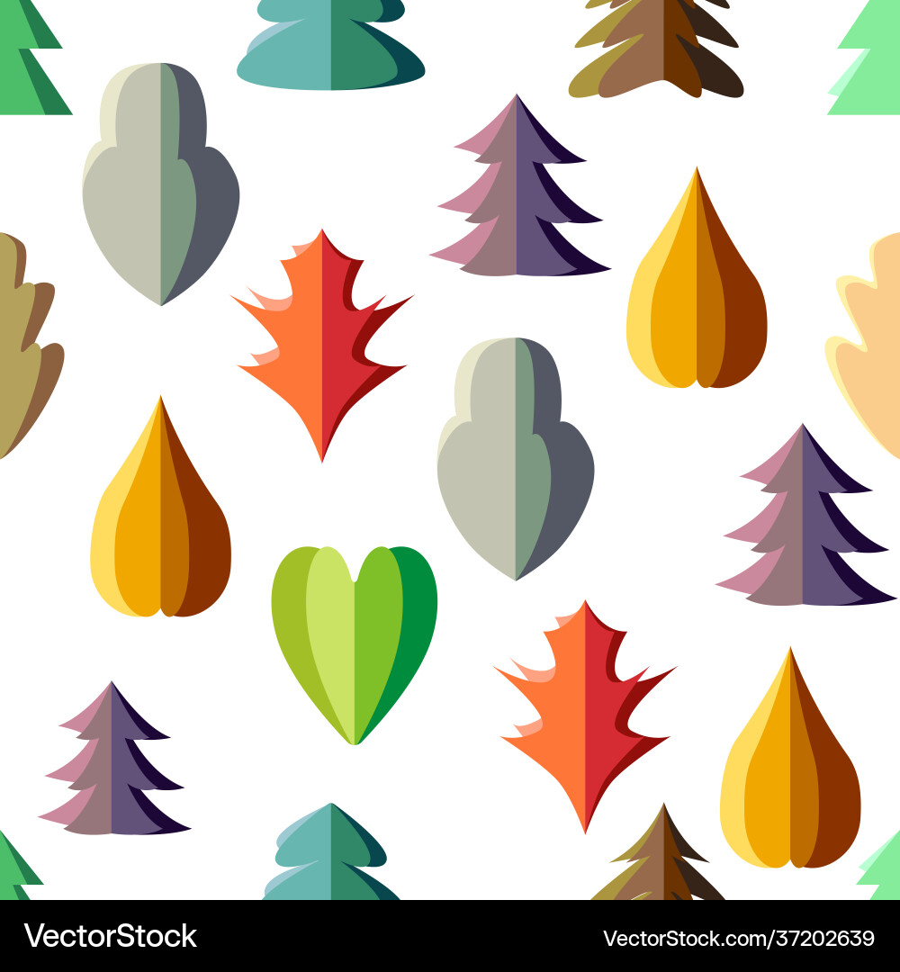 Seamless pattern with different sorts stylized Seamless pattern with different sorts stylized vector image