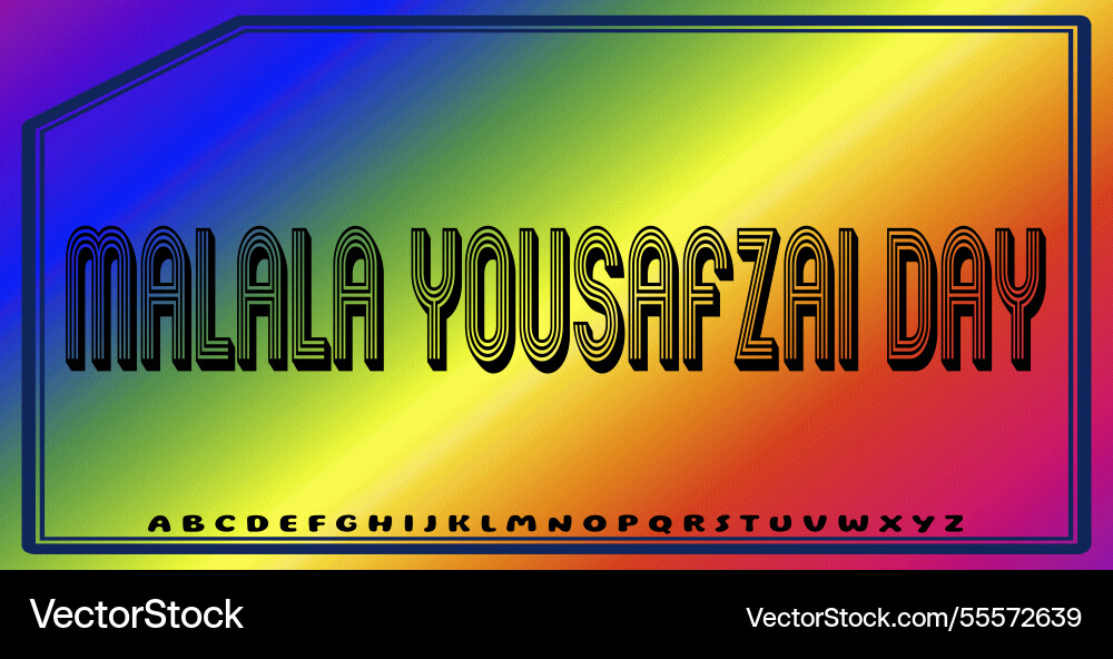 Text effects with editable colors and abstract vector image