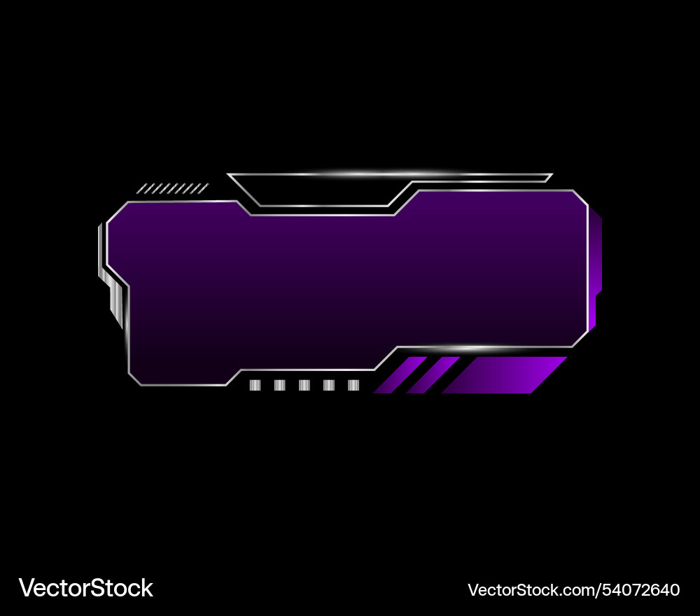 Abstract futuristic frame hud ui technology vector image