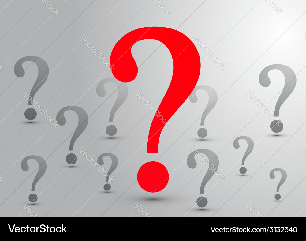 Abstract Question Mark Pattern vector image