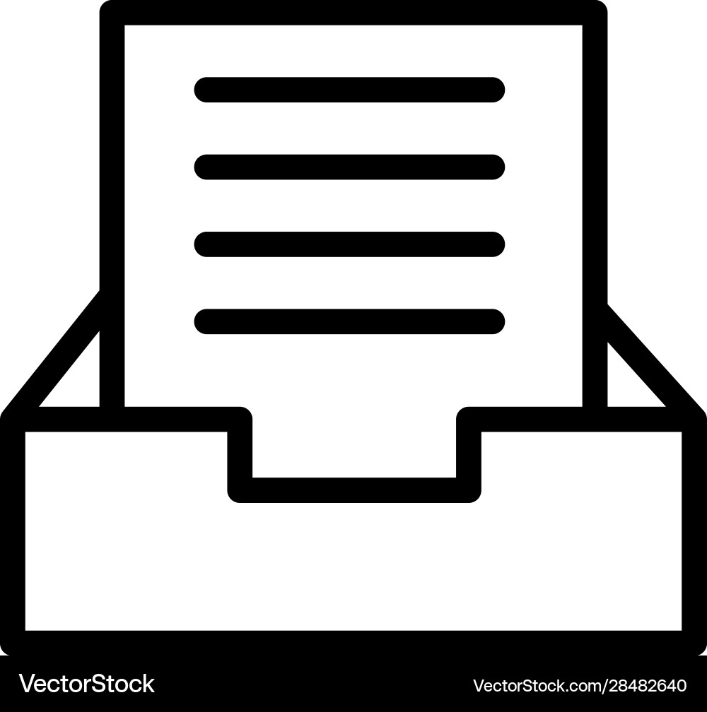 Archive docs folder icon symbol design vector image