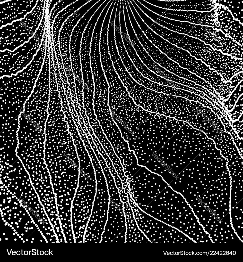 Array with dynamic particles texture Array with dynamic particles texture vector image