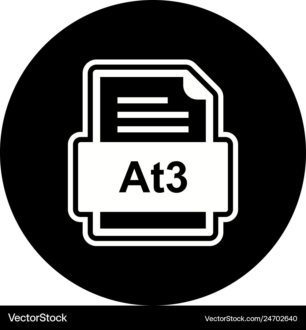 At3 file document icon Vector Image