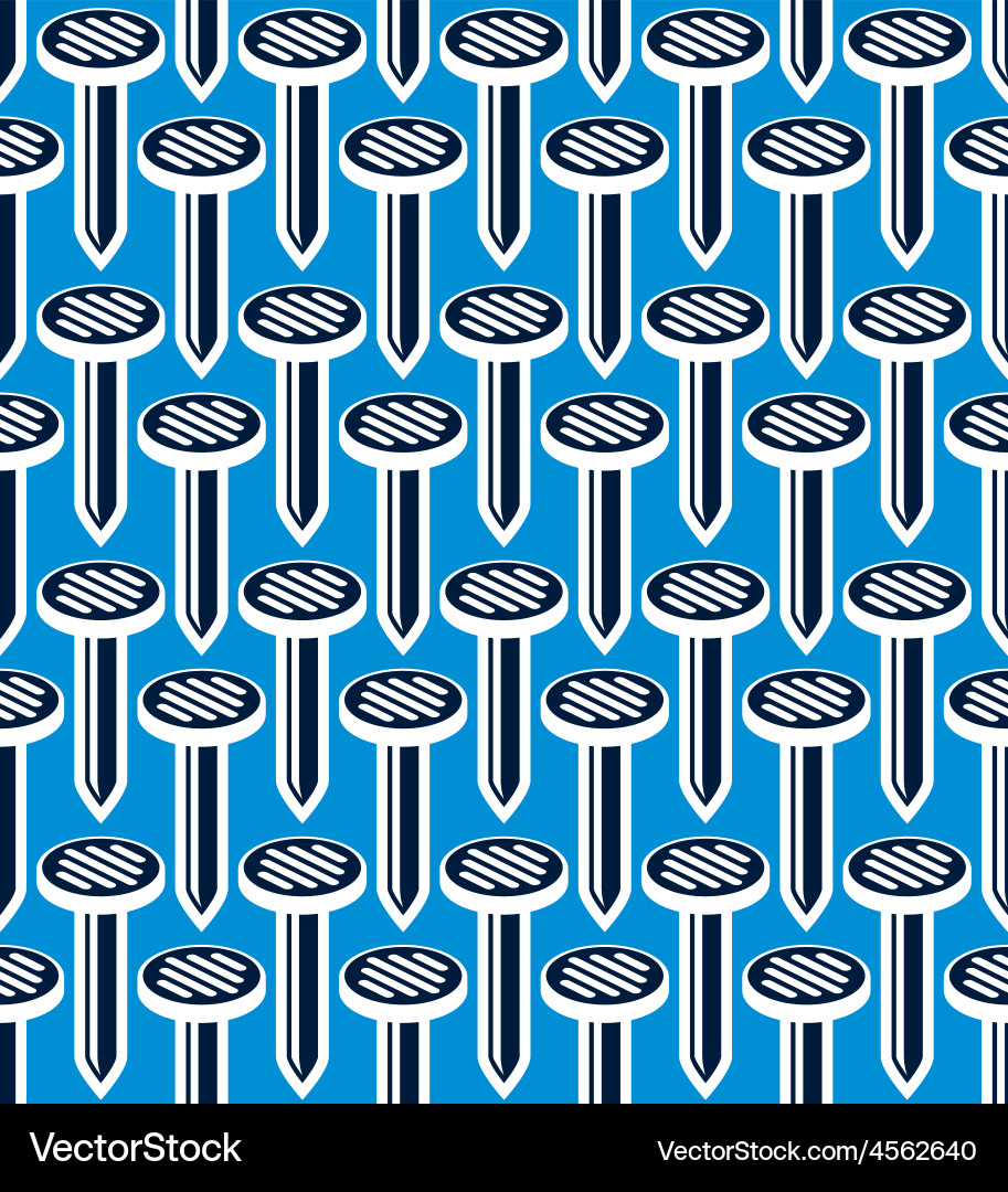 Continuous backdrop with three-dimensional nails vector image