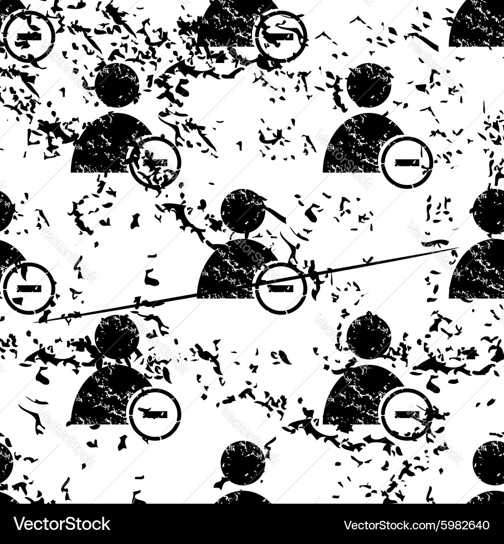 Delete user pattern grunge monochrome vector image