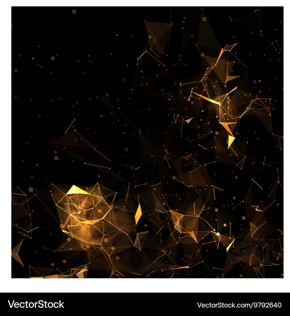 Geometric abstract mesh background with circles vector image