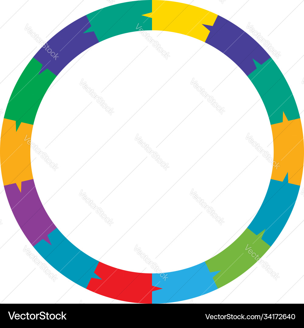 Segmented circles from 2 to 20 parts circular Segmented circles from 2 to 20 parts circular vector image