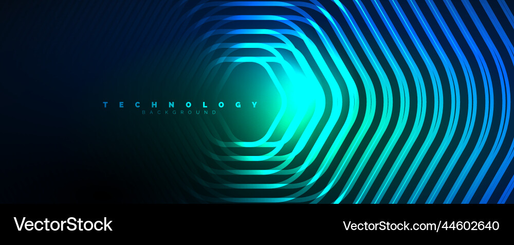 Techno shiny hexagons abstract background Techno shiny hexagons abstract background Vector Image