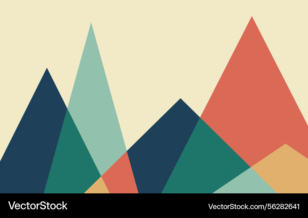 Abstract colorful triangle pattern geometric Vector Image