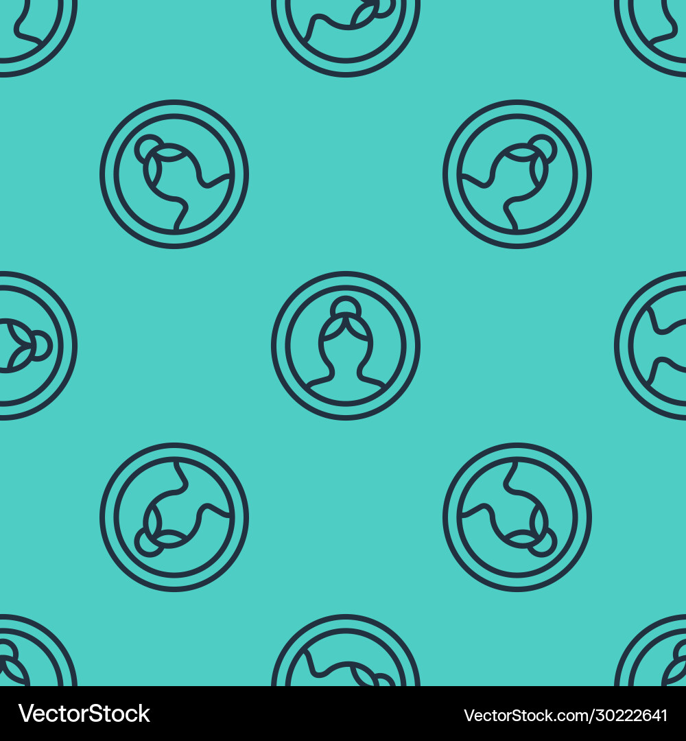 Black line create account screen icon isolated Black line create account screen icon isolated vector image