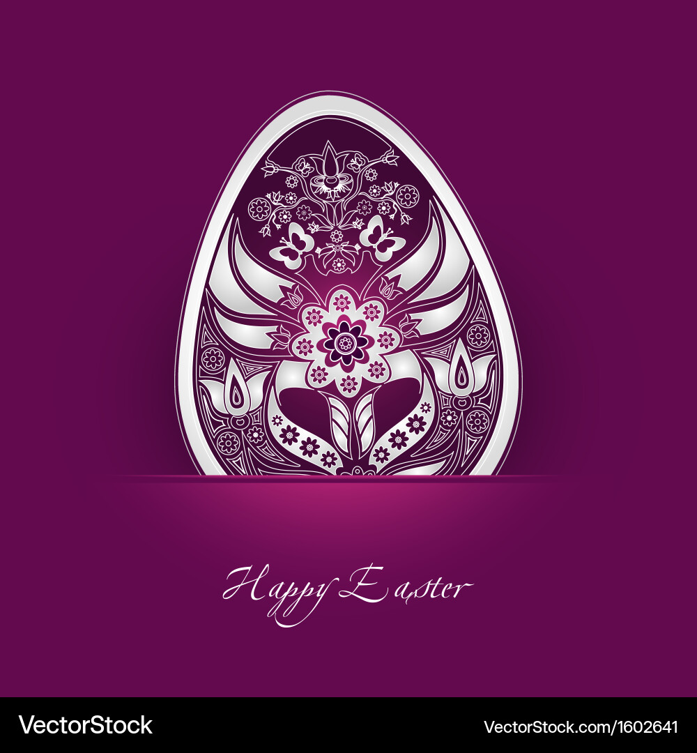 Decorative easter egg Vector Image