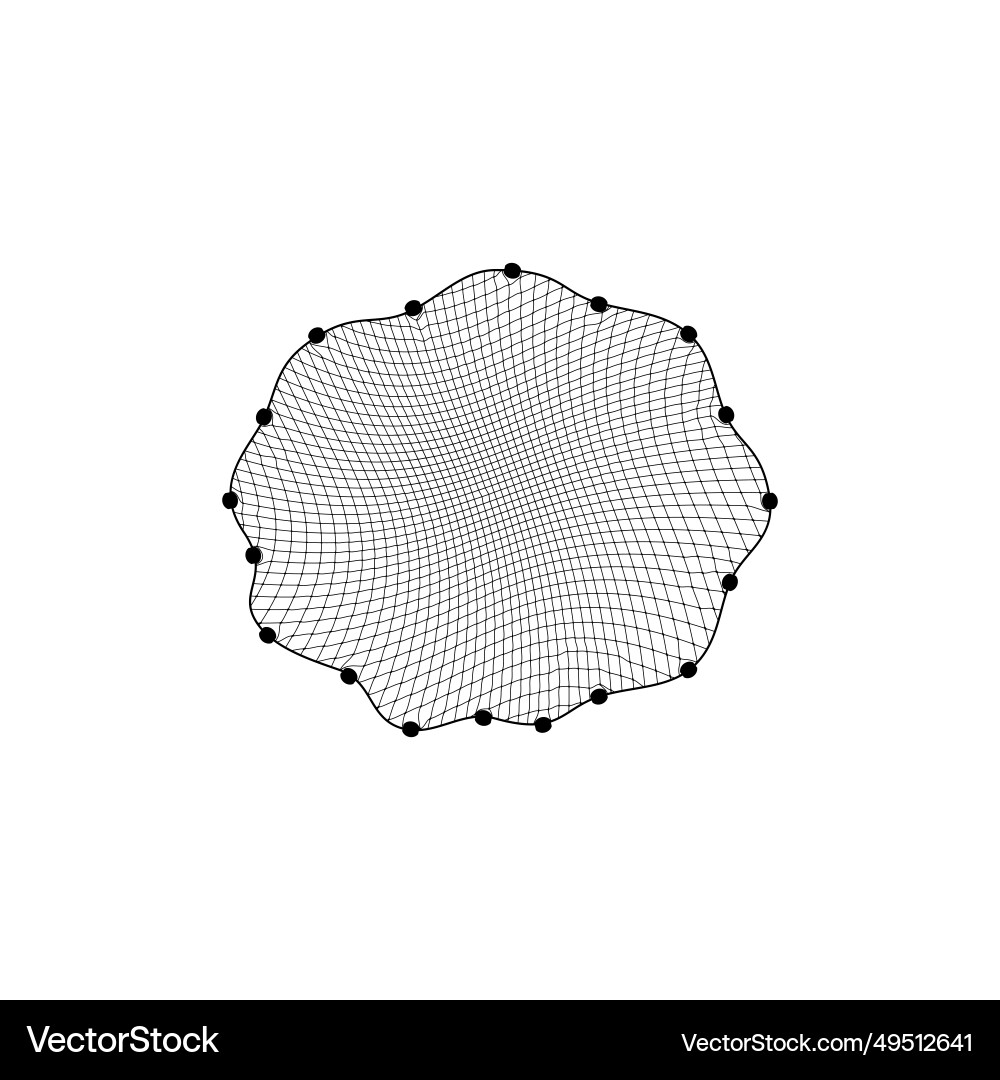 Fish net isolated fishnet is a web-like tool Fish net isolated fishnet is a web-like tool vector image