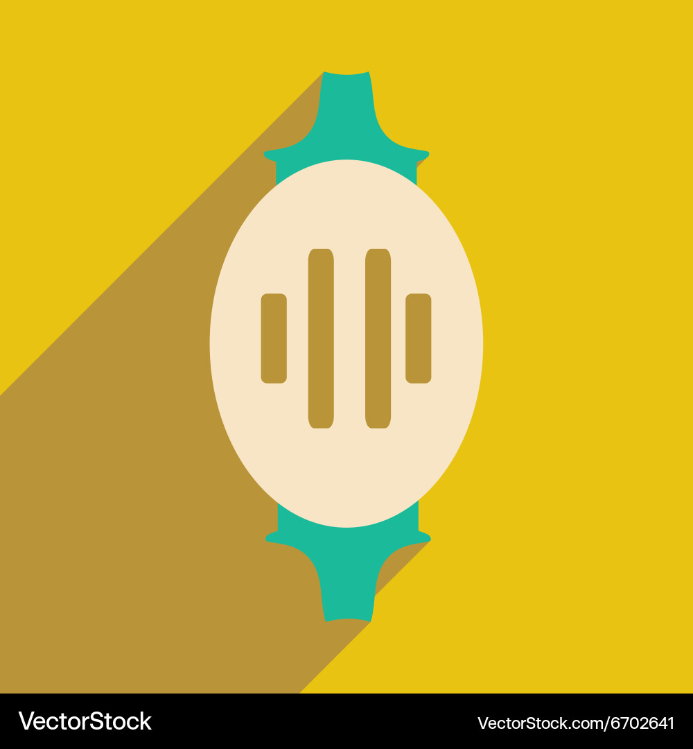 Flat with shadow icon and mobile application vector image