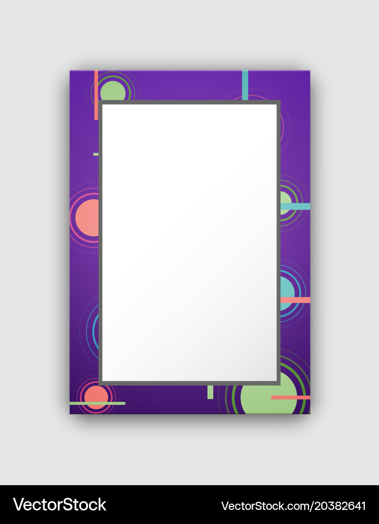 Frame pattern with circles Vector Image