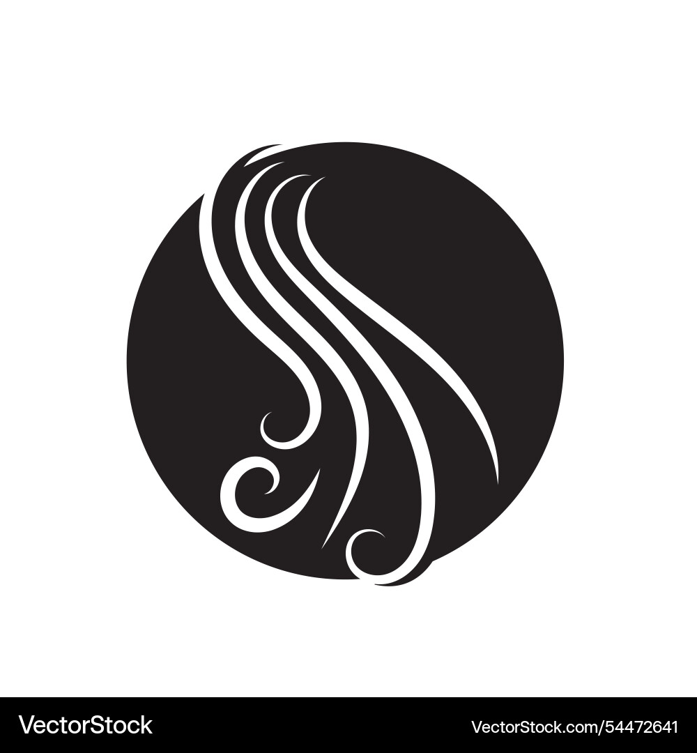 Haarlogo Kunst Symbole und Grafiken Vektorbild