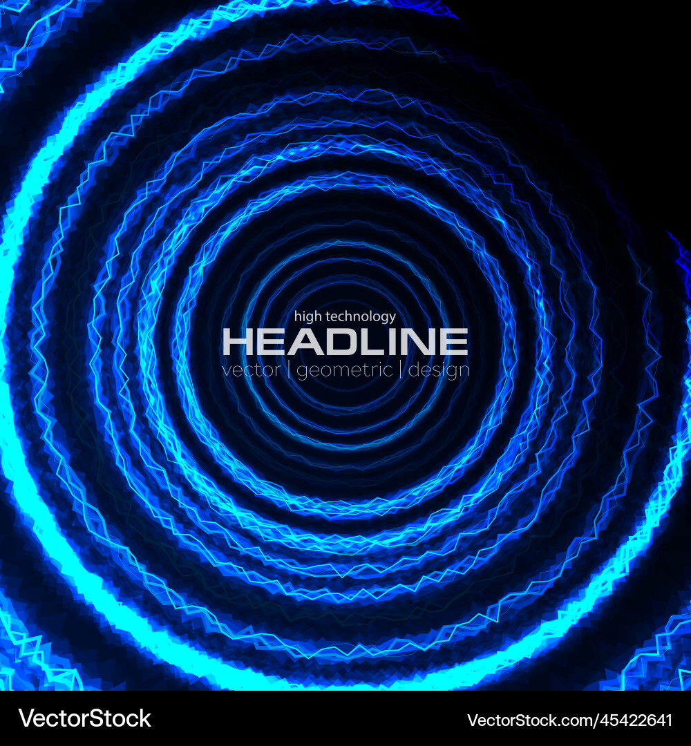 Hellblaue elektrische Neonkreise abstrakt Hellblaue elektrische Neonkreise abstrakt vektorbild