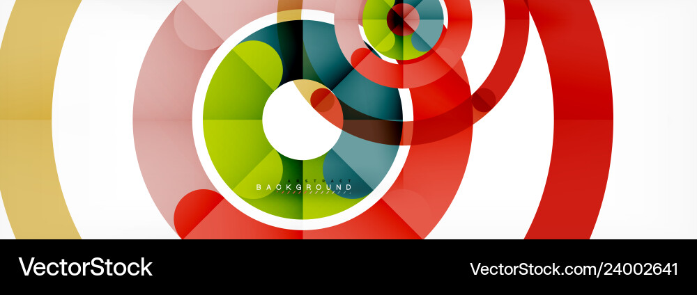 Linear design circle background Vector Image