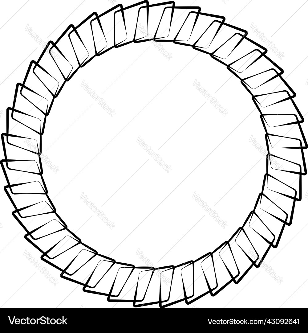 Thin line round circular mandala motif pattern Thin line round circular mandala motif pattern vector image