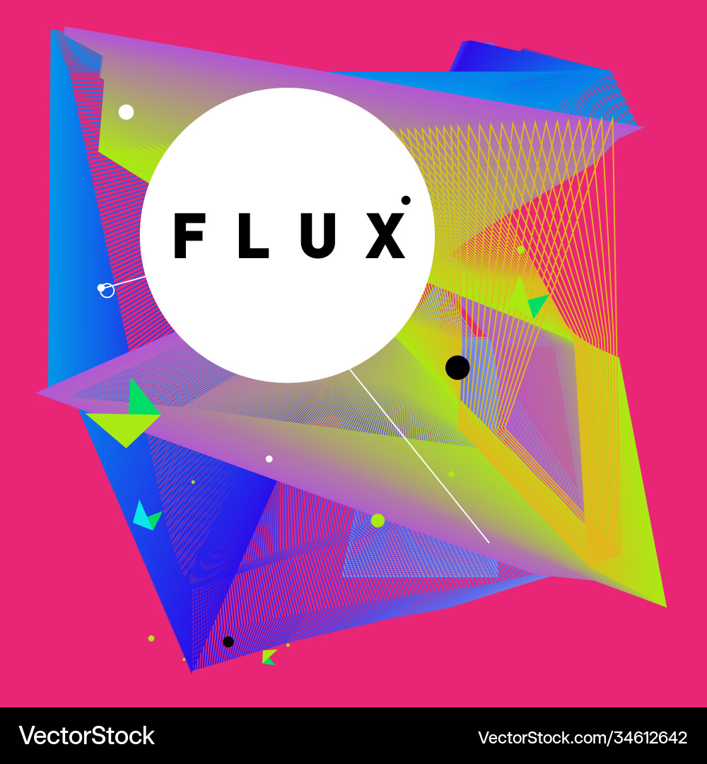 3d colorful wave background dynamic flux effect 3d colorful wave background dynamic flux effect Vector Image