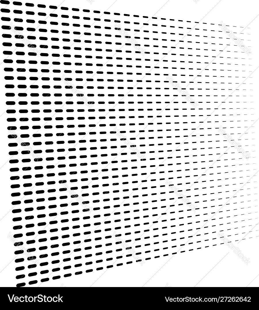 3d segmented dashed lines geometric pattern vector image