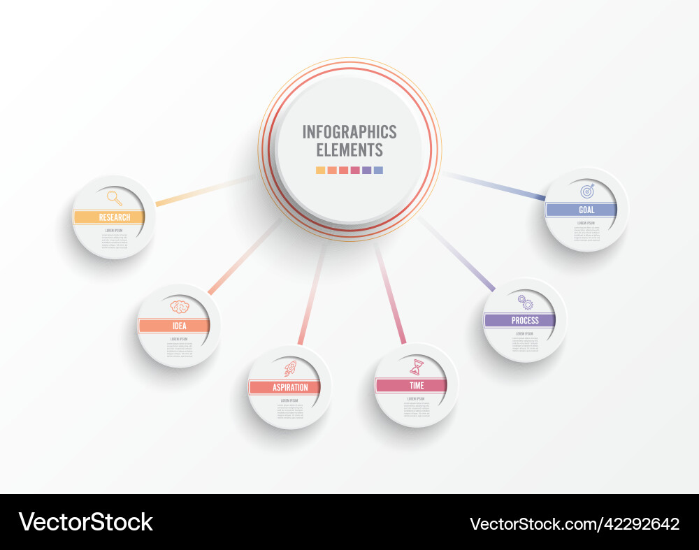 Abstract elements of graph infographic template Abstract elements of graph infographic template vector image