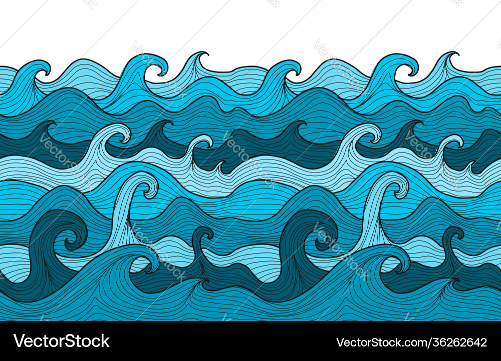 Abstract sea background seamless pattern for your Abstract sea background seamless pattern for your vector image